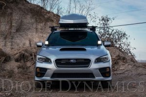 Subaru WRX STI LED Ditch Light Kit - Above the hood - Diode Dynamics - Pro SS3 with Amber Backlight - White Combo - `15-`21 Subaru WRX STI LED Ditch Light Kit - Above the hood - Diode Dynamics - Pro SS3 with Amber Backlight - White Combo - `15-`21